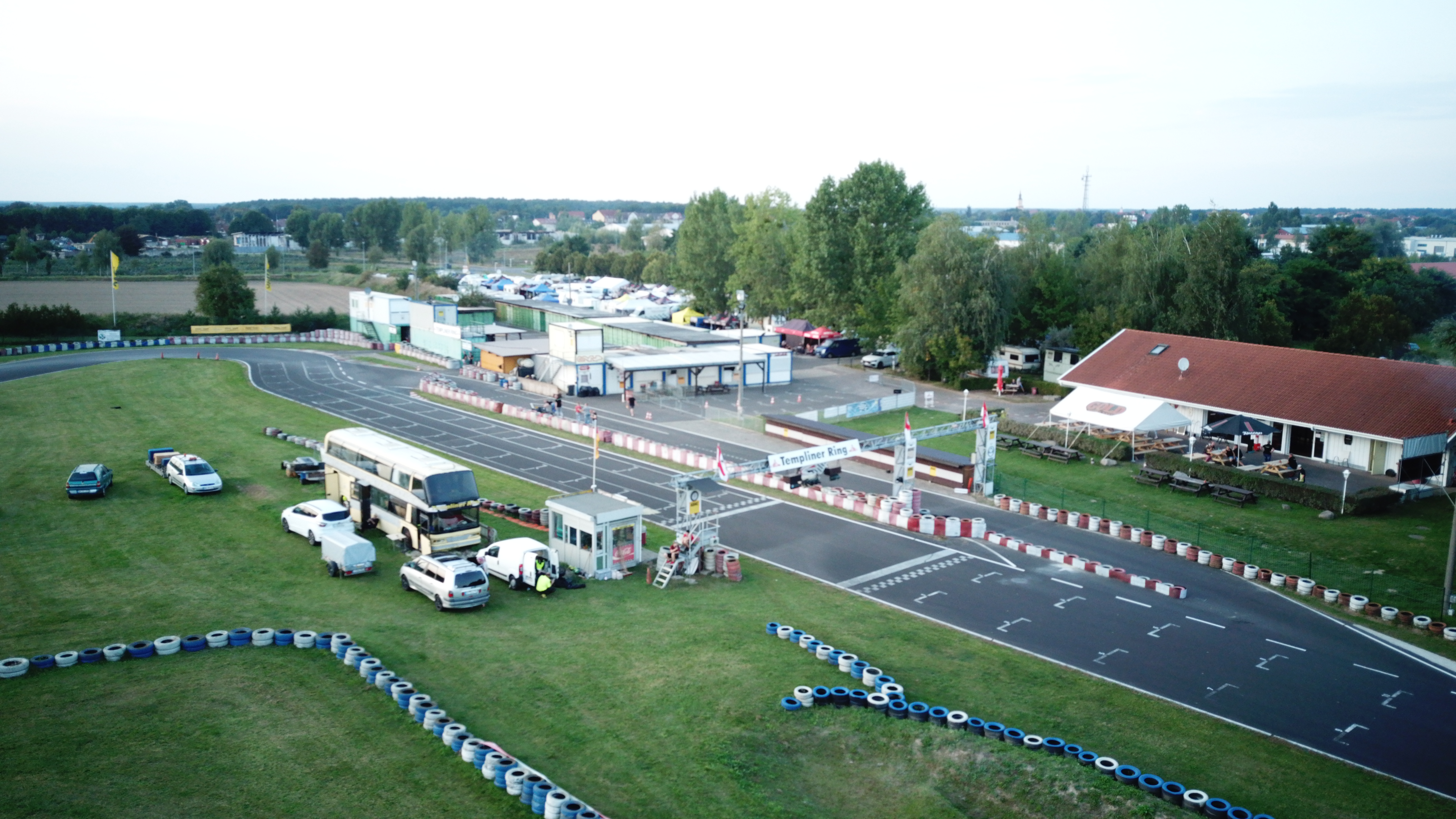 Luftbild Start-Ziel Bereich